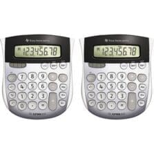 Calculators, TI-1795, Mini, Dual Power, 4-7/8"x5-2/3"x1", 2/BD, SR