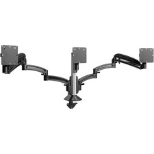 Monitor Mount, Triple, 20" Range, Black