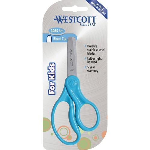 Scissors, Blunt Tip, 2-1/4"Wx5"Lx1/4"H, 30/PK, Assorted