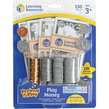 Play Money, Pretend/Play, 6-1/2"x8-1/2"x1-4/5", 150Pcs, Multi