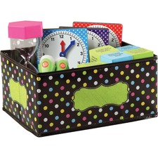 Storage Bin, Chalkboard Brights, 11"Wx8"Lx5"H, Multi