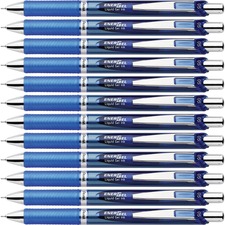 Gel Pen, Retractable/Refillable, Needle Tip, 0.5mm, 12/BX, BE Ink