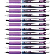Gel Pen, Retractable/Refillable, Needle Tip, 0.5mm, 1 DZ, VT Ink