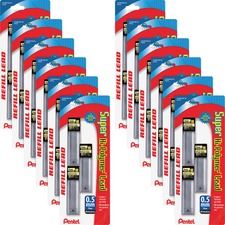 Hi-Polymer Lead, 0.5 mm, HB, Fine, 30/TB, 3TB/PK, 12PK/BX, BK