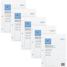 Filler Paper, 3-HP, College Ruled, 11"x8-1/2", 1000/BD, White