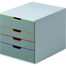 Organizer, 4-Drawer(2 XXL, 2 Regular), 11"x14"x11-1/2", Multi