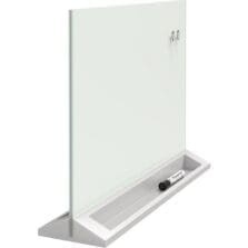 Desktop Panel, Dry-Erase, Double-Sided, 23"Wx17"H, White