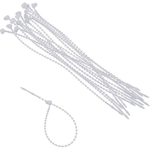 Cable Tie, Permanent, 1/10"Wx1/4"Lx5-3/4"H, 250/PK, White