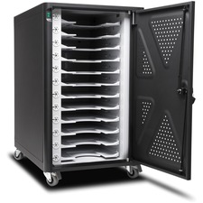 Security Charging Cabinet, 16-1/2"Wx23-1/5"Dx28-1/10"H, BK