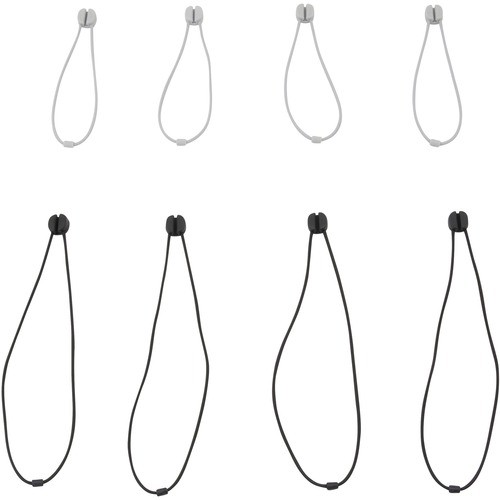 Tie, Reusable, Small, 2 Sizes: 4-7/10"L&7-4/5"L, 8/PK, AST