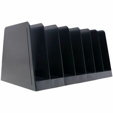 Desk Sorter, 7-Compartment, 8-3/4"x5-1/2"x4-1/2", Black