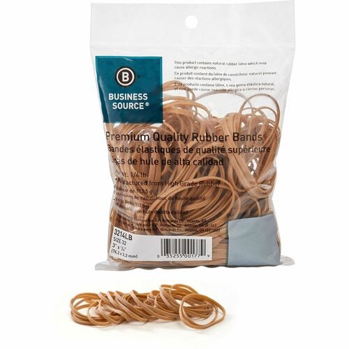 Rubber Bands, 1/4 lb, Size 32, 3"x1/8", Approx 237/PK, NL