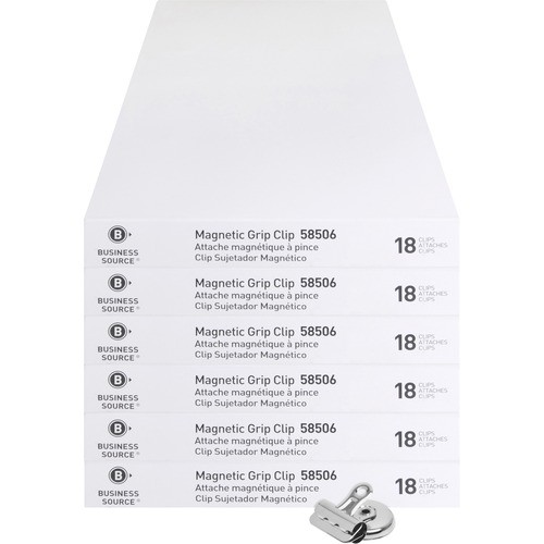 MagneticClips, DisplayPK, Sz 1, 1-1/4"W, 3/8"Cap, 18/BX, 6BX/BD, SR