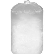 Shredder Bags, 8 Microns, 18"x17"x38", 31 Gal, 100/BX, White
