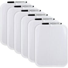 Markerboards, Melamine Surface, 8-1/2"x11", 6/BD, White