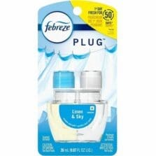 Scented Oil Refill, Linen&Sky, Fade-DefyPLUG, 26 mL, Clear Blue