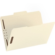 Fastener Folder, w/2-Ply Tab, 2 Fstnr, 1/3 Tab, Ltr, 50/BX, MA