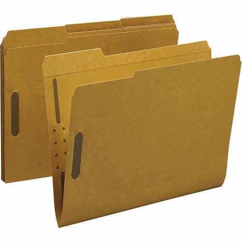 Fastener Folders, w/2-Ply Top 1/3 Cut Tab, Ltr, 50/BX, KFT