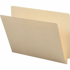 End Tab Folders, Straight Tab, Letter, 9-1/2"Front, 100/BX, MLA