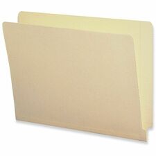 Folders, 2-Ply Straight End Tab, Ltr, 9-1/2"Front, 100/BX, MLA