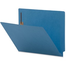 Fastener Folders, 2-Ply End Tab, 2 Fastener, Letter, 50/BX, Blue