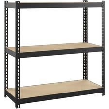 Shelving, Riveted, Steel, 30"x12"x30", Black
