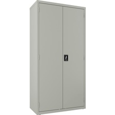 Wardrobe, Double Door, Lockable, 36"Wx18"Lx72"H, Light Gray