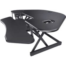 Corner Desk Riser, Adjustable, 45-3/5"Wx31"Lx18-1/10"H, BK