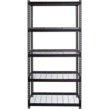 Shelving, Wire, Boltless, 2300 lb. Cap, 36"x18"x72", Black