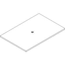 Tabletop, Rectangular, Modular, 72"x48"x1-1/2", Mahogany