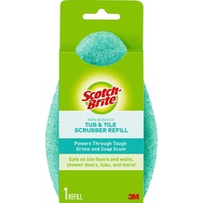 Refill, f/Bath Scrubber, Nonscratch, Antibacterial, Blue