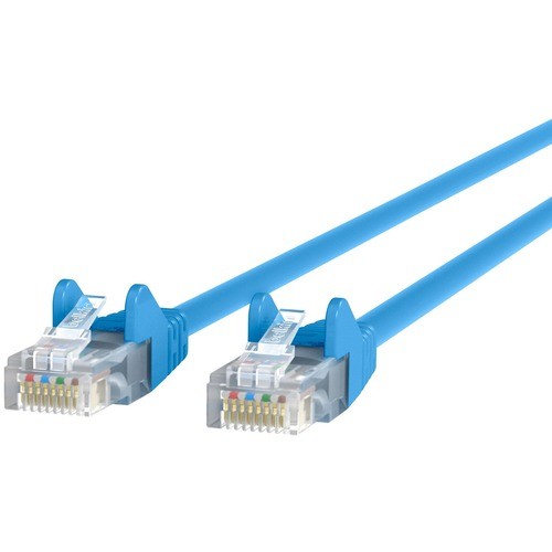 40FT CAT6 SNAGLESS PATCH CABLE, UTP, BLUE PVC JACKET, 23AWG, 50 MICRON, GOLD PLA