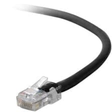 2 ft Category 5e Network Cable for MacBook Air, MacBook Pro, Network Device - First End: 1 x RJ-45 Network - Male - Second End: 1 x RJ-45 Network - Male - Patch Cable - Gold Plated Connector - 24 AWG - Black - 1 Each