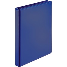 View Binder, D-Ring, 1" Capacity, 11"x8-1/2", Navy