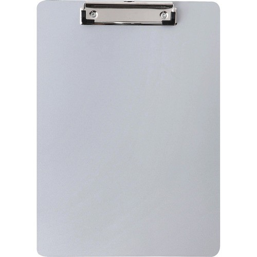 Clipboard, 1/2" Safety Clip, Plastic, 12-2/5"x8-9/10"x1/10", SR