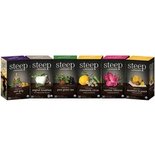 Organic Tea Assortment, Individually Wrapped, 20/BX, 6BX/CT, AST