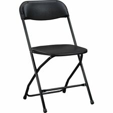Chair, Folding, 17"Wx17-3/4"Lx31-1/2"H, 4/CT, Black