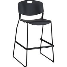 Chair, Bistro, Hvy-dty, 250 lb Cap, 24"x26"x44-1/8", 2/CT, BK