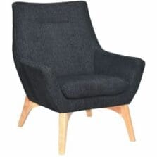 Chair, Lumbar Support, 32-3/5"Wx19-3/4"Lx35-1/2"H, BK/NL