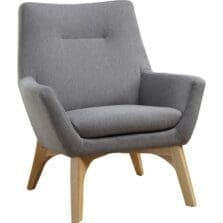 Chair, Lumbar Support, 32-3/5"Wx19-3/4"Lx35-1/2"H, GY/NL