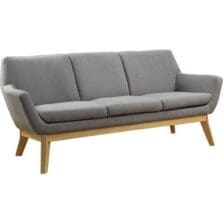 Sofa, Lumbar Support, 73-1/4"Wx19-3/4"Lx32-3/4"H, GY/NL