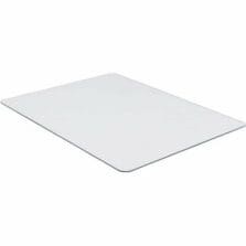 Chairmat, Tempered Glass, 46"Wx36"Lx1/4"H, Clear