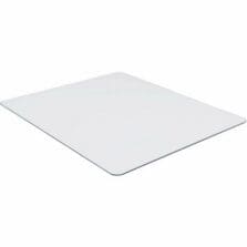 Chairmat, Tempered Glass, 44"Wx50"Lx1/4"H, Clear