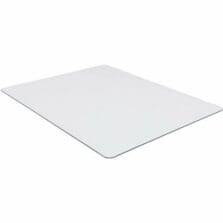 Chairmat, Tempered Glass, 48"Wx60"Lx1/4"H, Clear