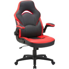 Chair, Gaming, High-Back, 20-1/2"Wx28"Lx47-1/2"H, Red/Black