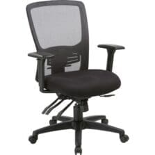 Chair, High-Back, 28-1/2"Wx28-1/2"Lx45"H, Black