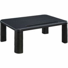 Monitor Riser, Height-Adj, 19-3/4"x7-9/10"x1-1/4"-5-3/4", BK