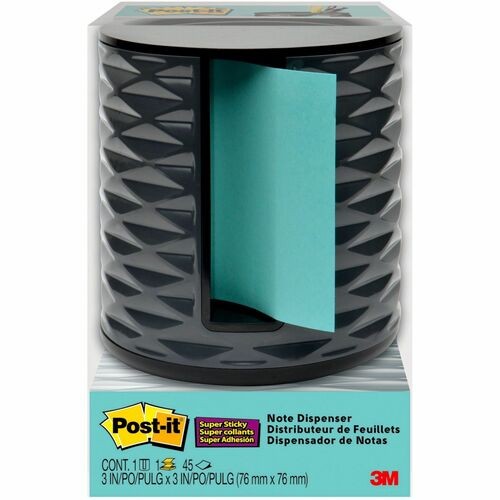 Vertical Pop-up Note Dispenser, For 3 x 3 Pads, Black