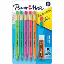 Mechanical Pencils for Handwriting, Triangular, 5/PK, AST