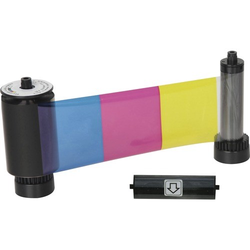 38311 Full Color ID Card Printer Ribbon, Dark Gray